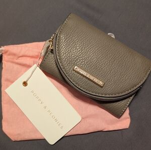 Poppy & Peonies Gray Margaux Dark Grey Wallet